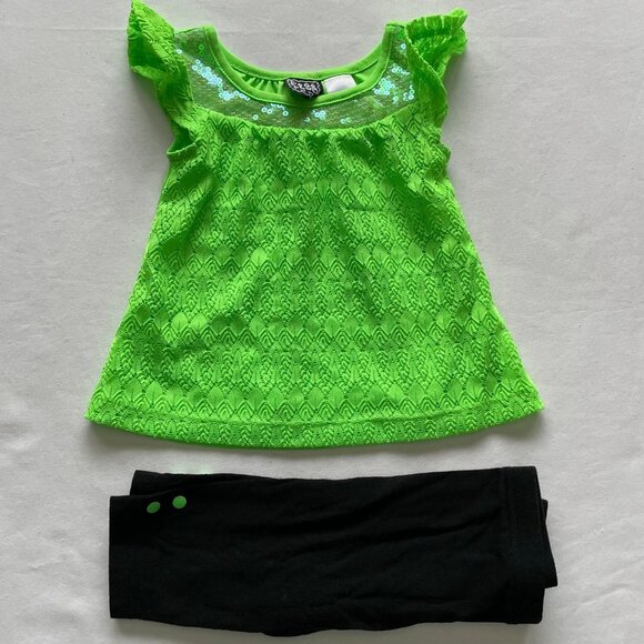 POGO Club of NY Green & Black Outfit 18 Months - Picture 2 of 11